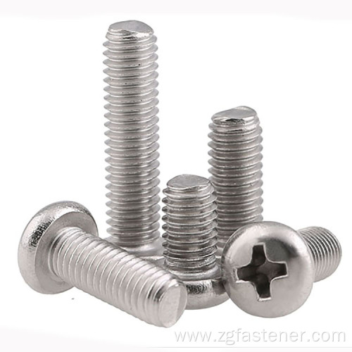 Stainless Steel Pan Head Cross screws machine screw